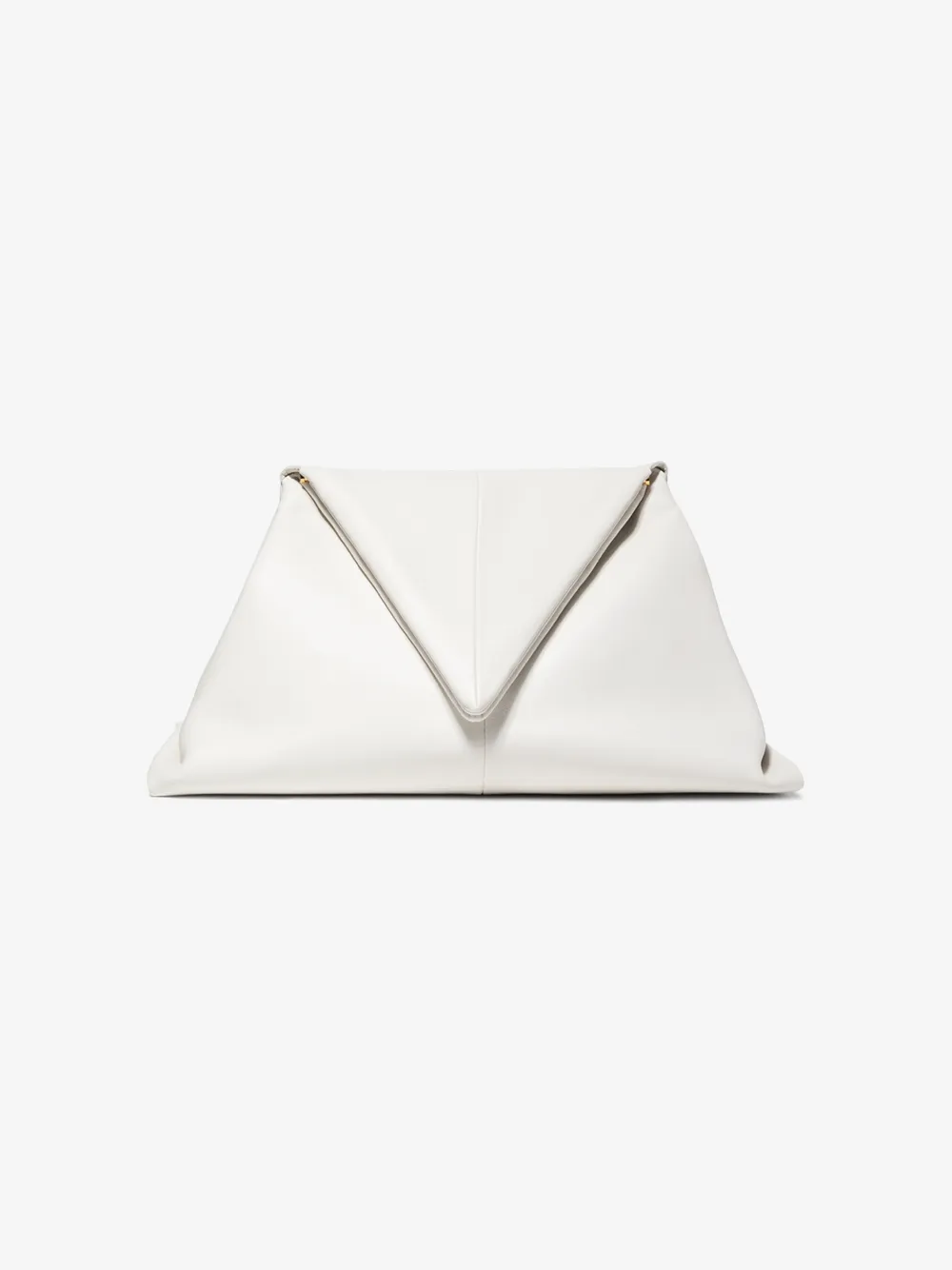 BOTTEGA VENETA WHITE ENVELOPE LEATHER CLUTCH BAG,622712VCP3014807987