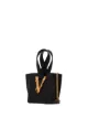Versace Virtus logo plaque bucket bag
