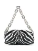 Bottega Veneta The Chain Pouch zebra print clutch