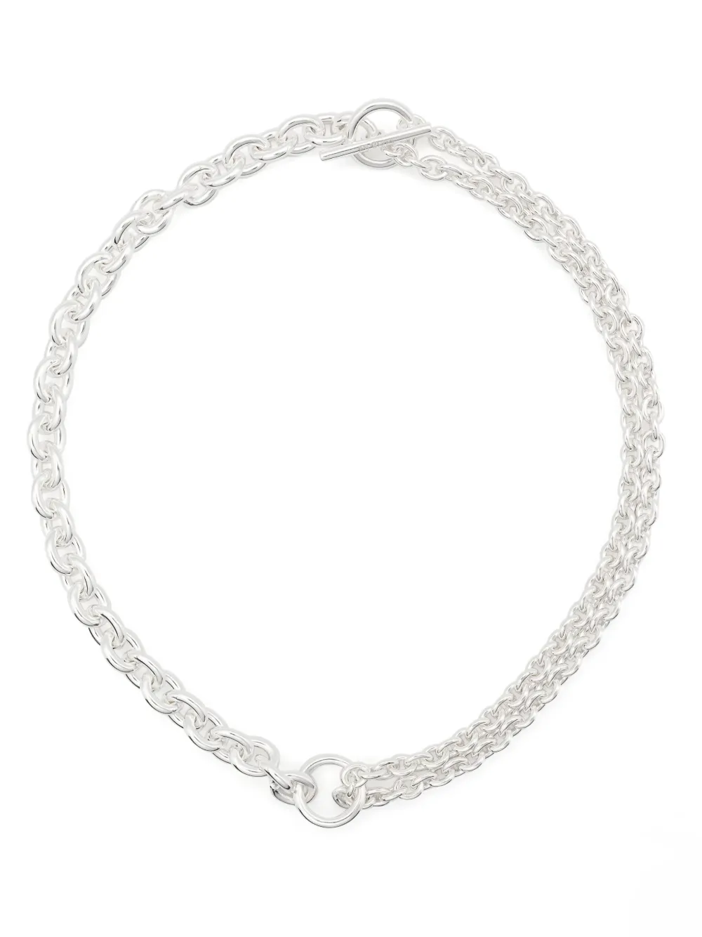 All Blues collar de cadena doble en plata de ley | plateado | Image 1