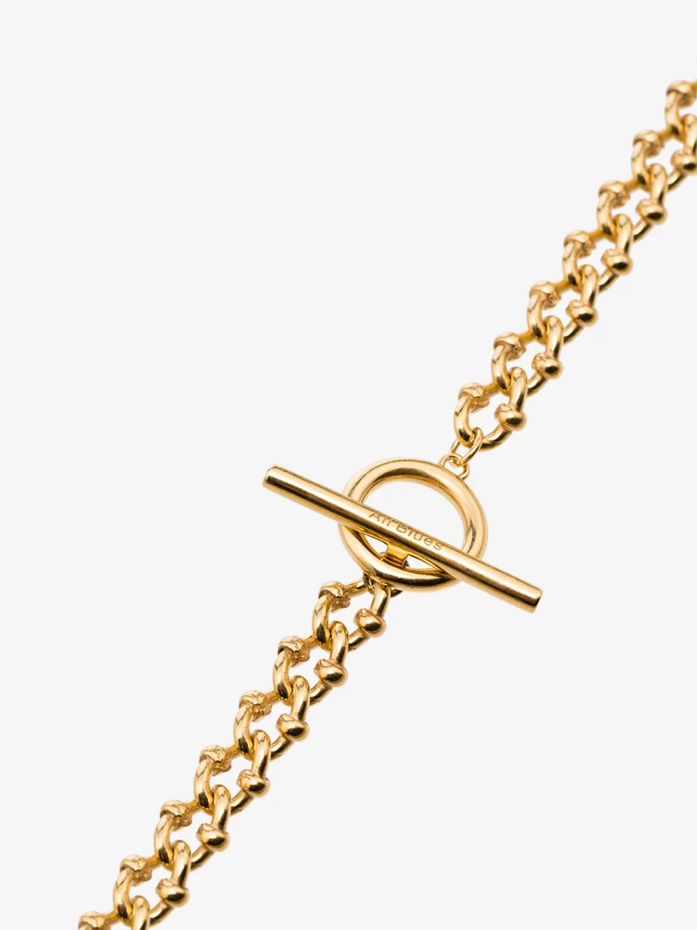 All Blues Gold Vermeil Dna Chain Necklace In Gold