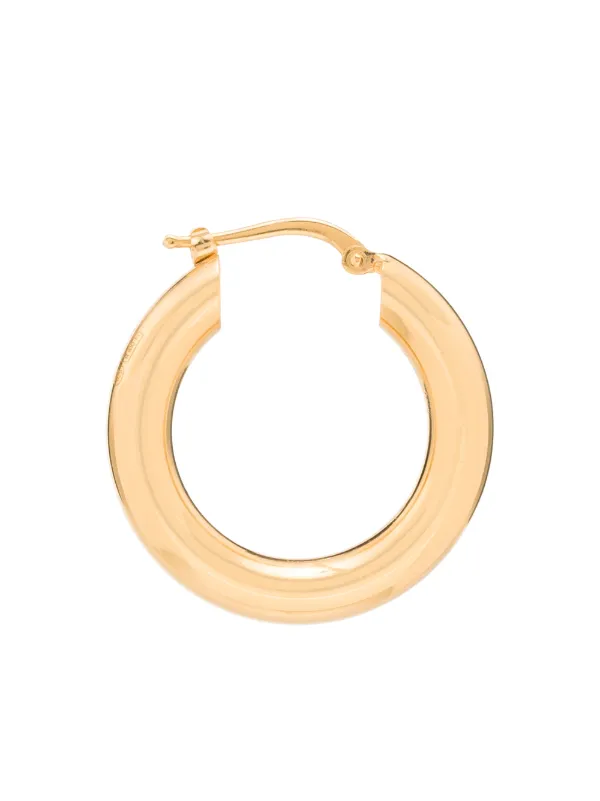 ピアス JIL SANDER  Layered hoop earrings Large hoop earrings in silver - Jil Sander | Mytheresa