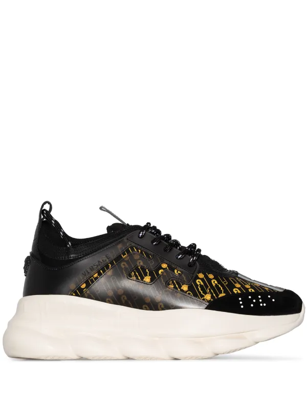 versace safety pin trainers