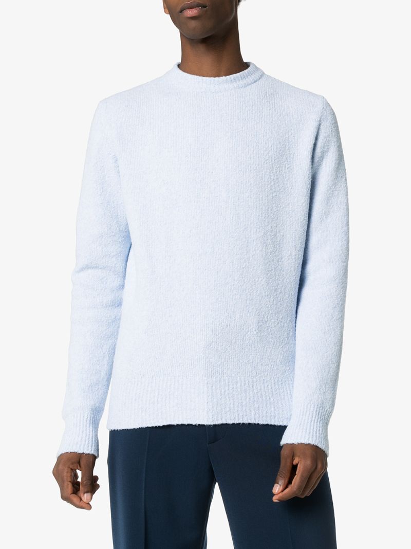 Shop Sunflower Moon Crewneck Jumper In Blue