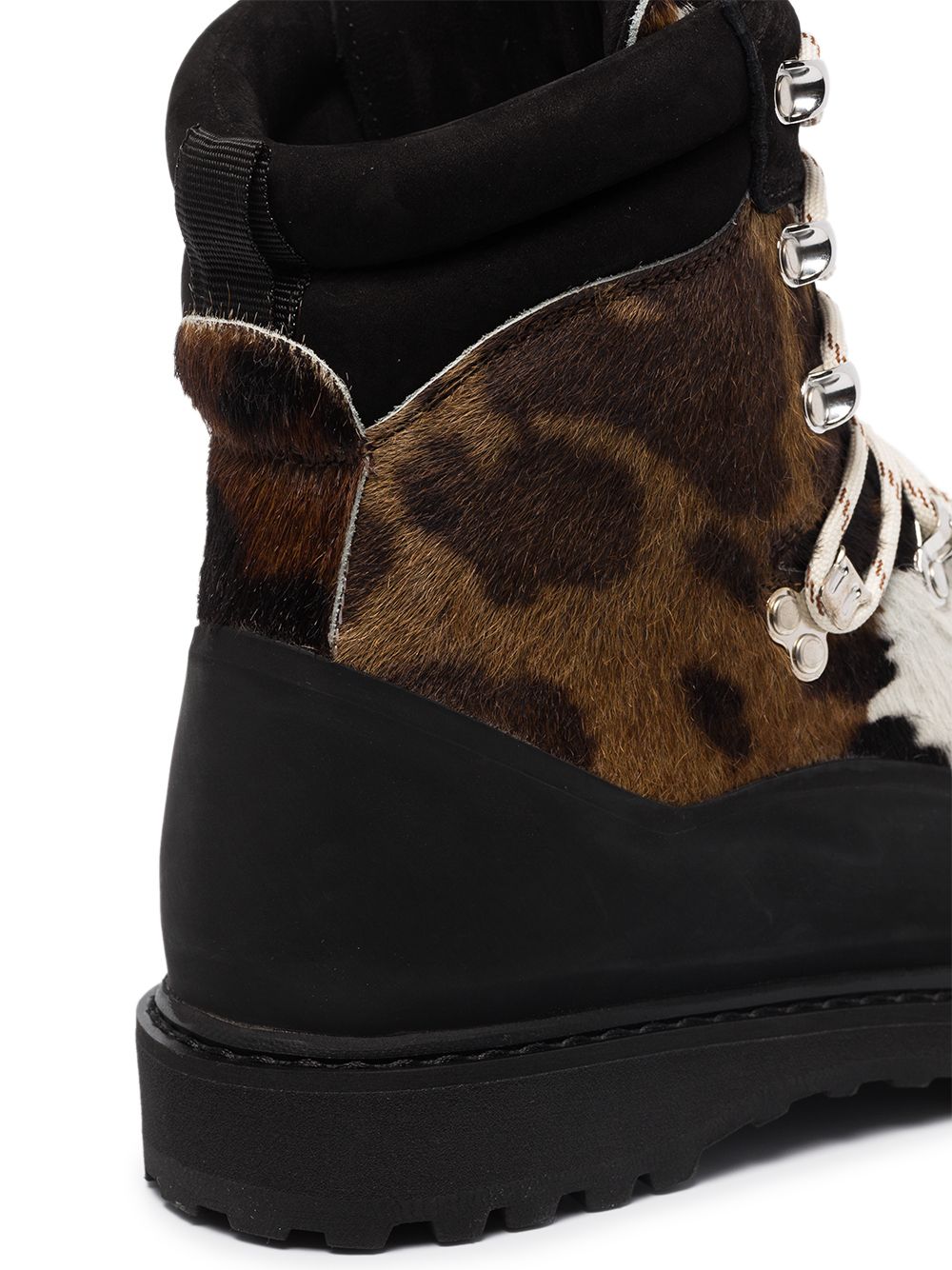 фото Diemme black, white and brown everest cow effect hiking boots