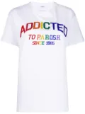 P.A.R.O.S.H. crew neck crystal-embellished T-shirt - White