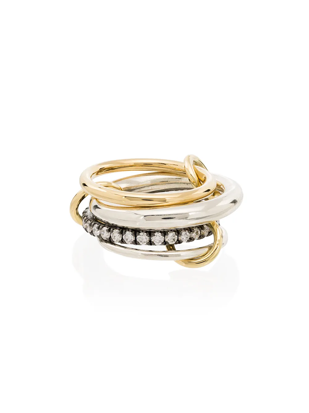 

Spinelli Kilcollin anillo Janssen con diamantes en oro amarillo de 18kt - METALLIC