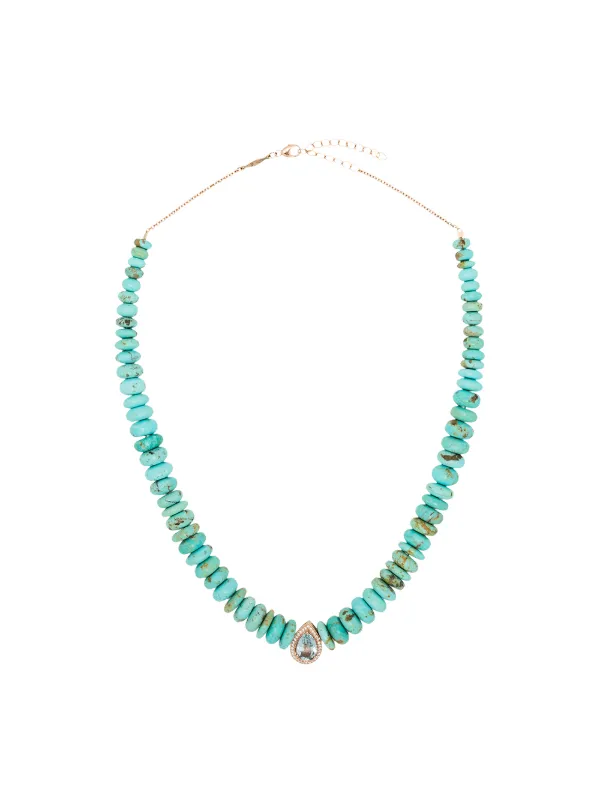 Jacquie Aiche 14kt Rose Gold Multi-stone Necklace in Pink