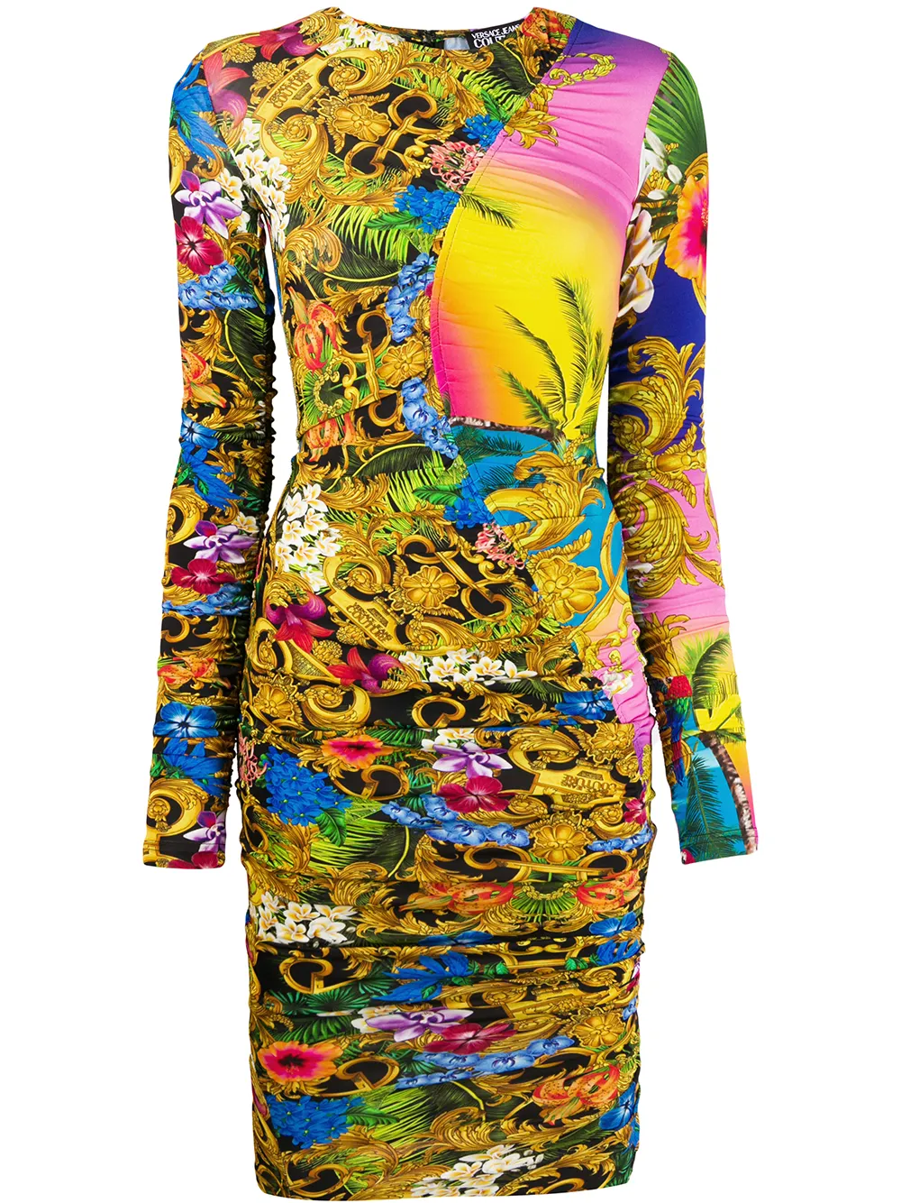 Versace Jeans Couture Kleid Mit Barockmuster yoDUh CNSRu Versace Jeans Couture Kleid Mit Barockmuster yoDUh CNSRu