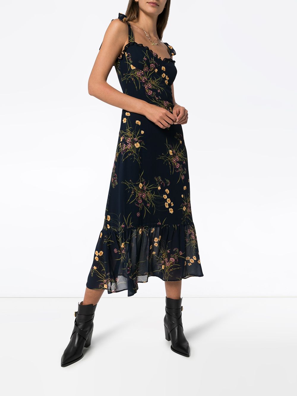 фото Reformation платье nikita с цветочным принтом