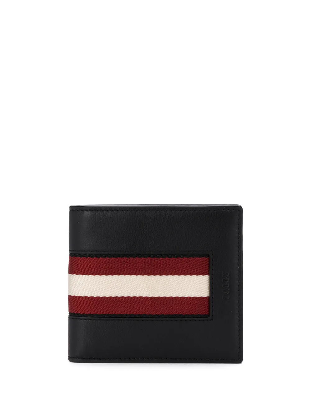 

Bally billetera con ribete de rayas - Negro