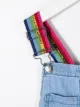 Stella McCartney Kids Jeanskleid mit Regenbogen-Trägern
