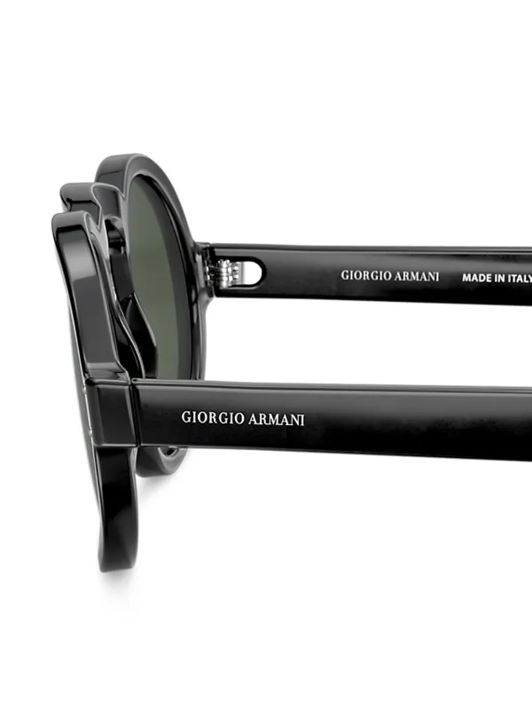 armani circle glasses