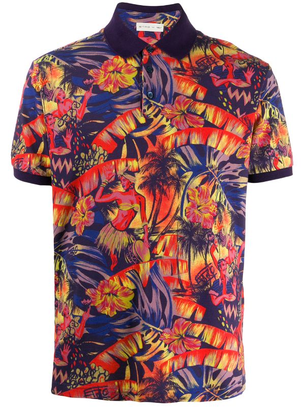 tropical polo shirt