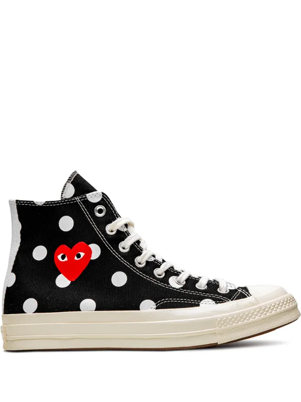 black converse x comme des garcons