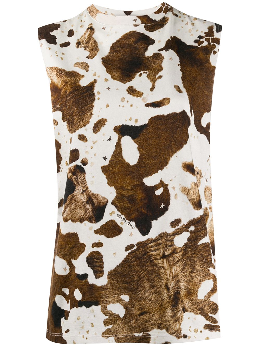 фото Golden goose animal print tank top