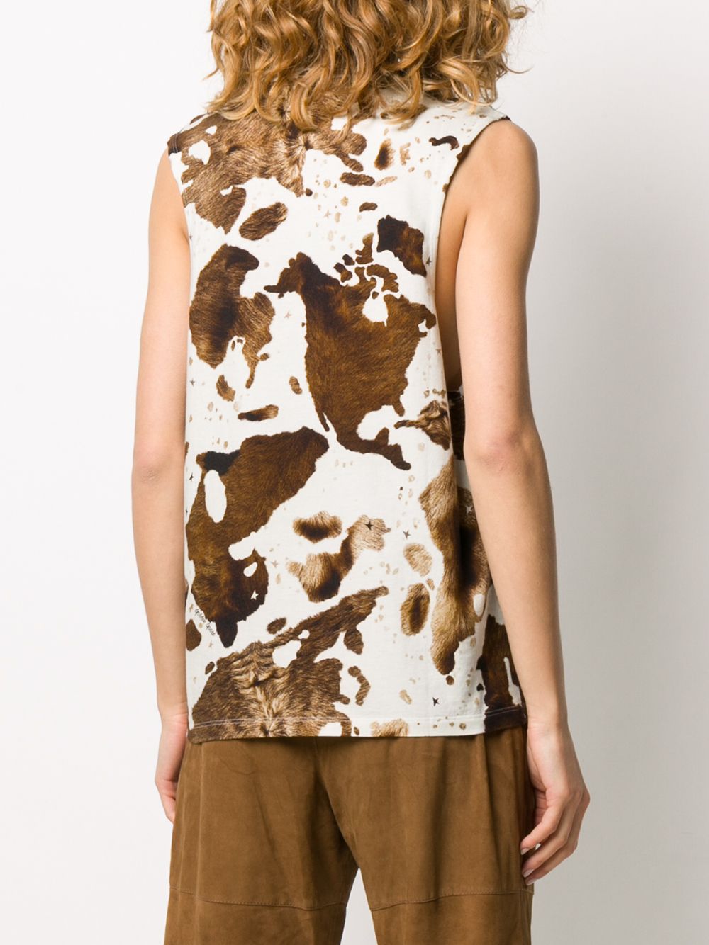 фото Golden goose animal print tank top