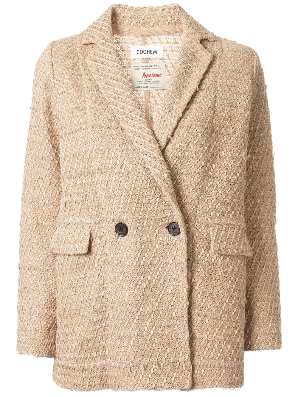 Coohem double buttoned tweed jacket Coohem double buttoned tweed jacket