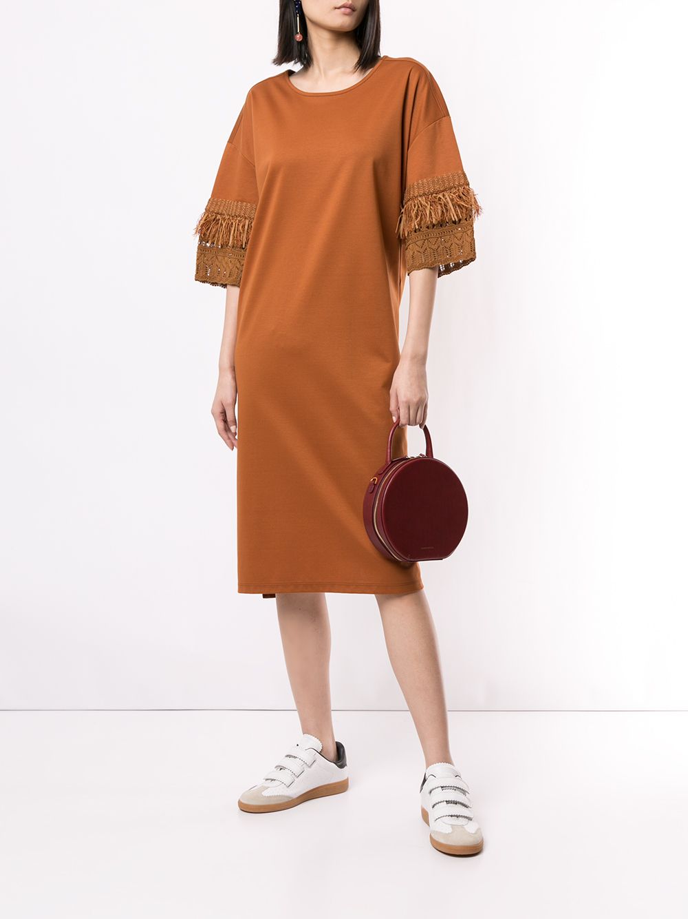 фото Coohem knit detail t-shirt dress