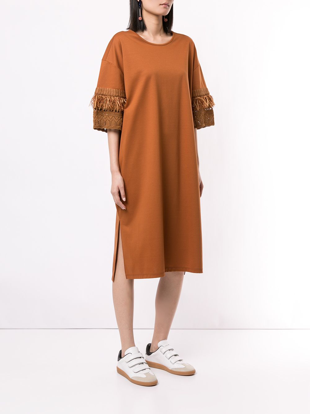 фото Coohem knit detail t-shirt dress