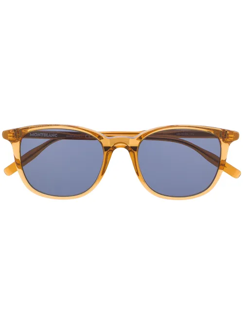 Lunettes de soleil transparentes à monture carrée - Montblanc - Modalova