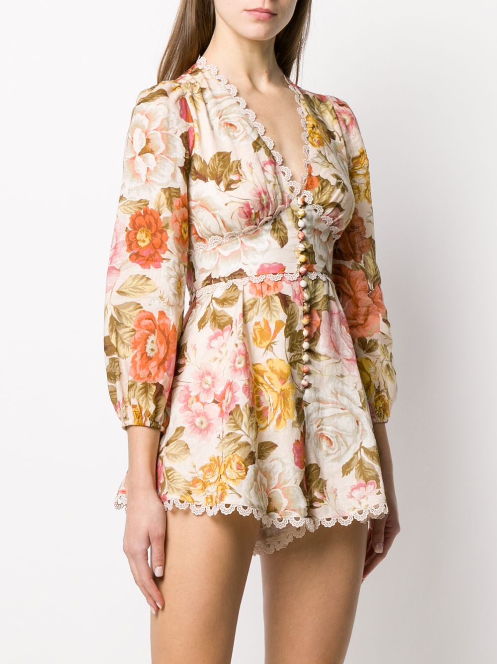 фото Zimmermann floral playsuit