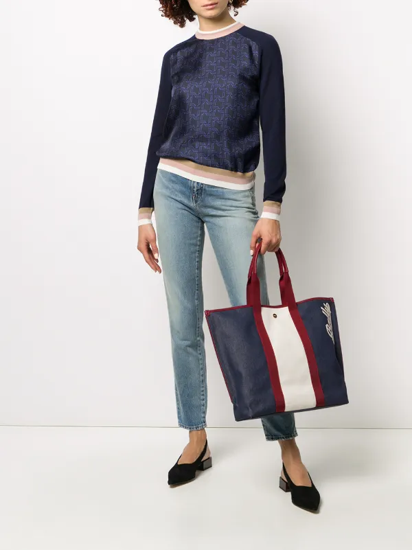 bally canvas tote