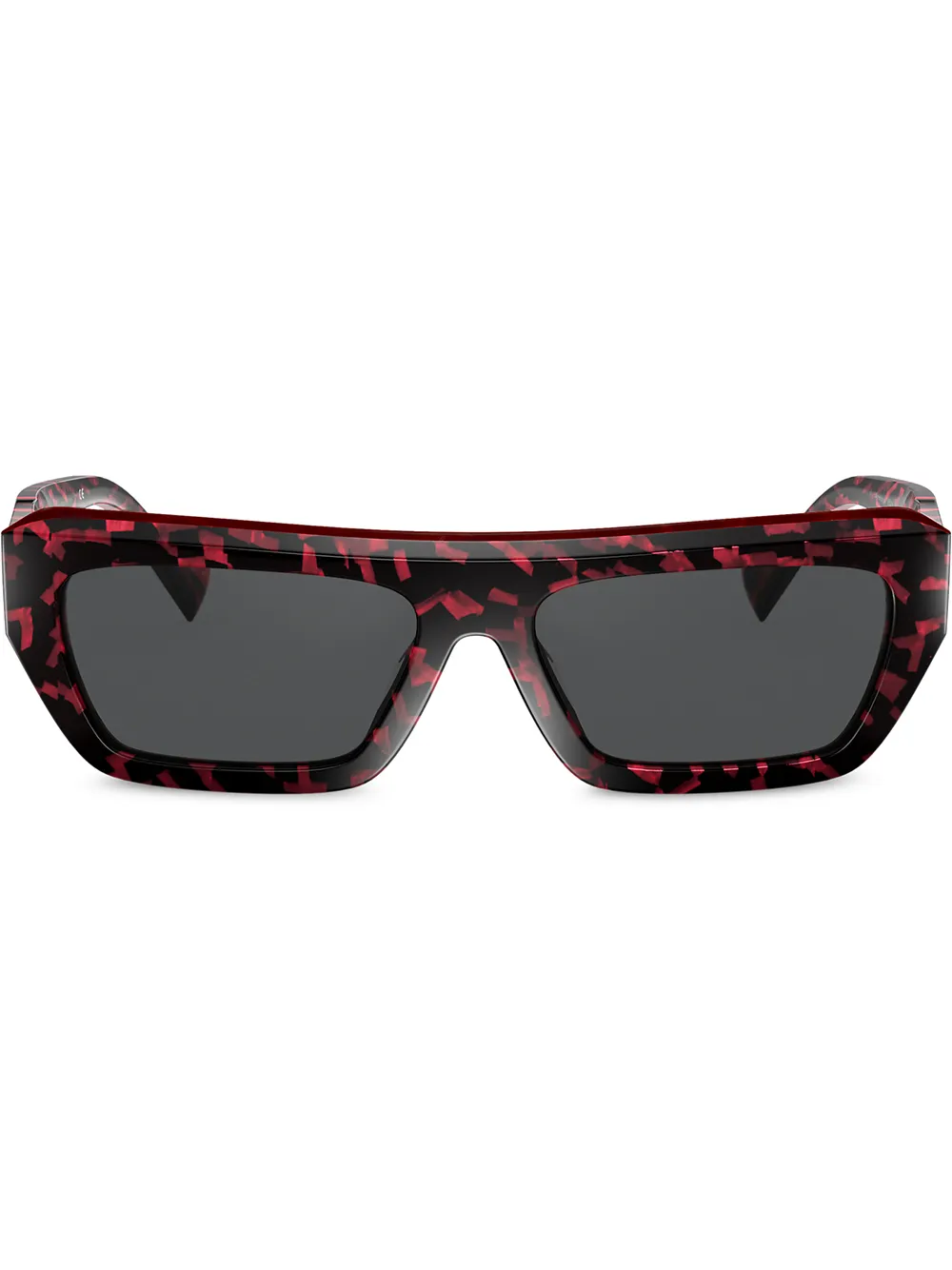 Alain Mikli Occhiali da sole rettangolari Armitage - Rosso