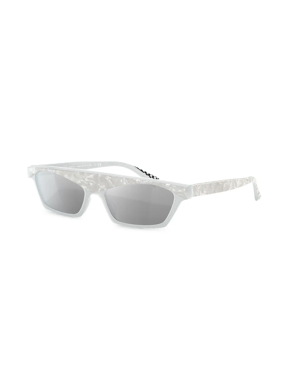  Alain Mikli N°851 Rectangular Frame Sunglasses - White 