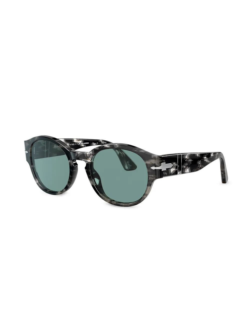 Persol Zonnebril met rond montuur Grijs