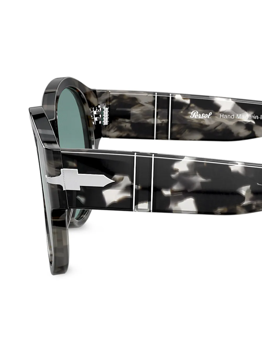 Persol Zonnebril met rond montuur Grijs