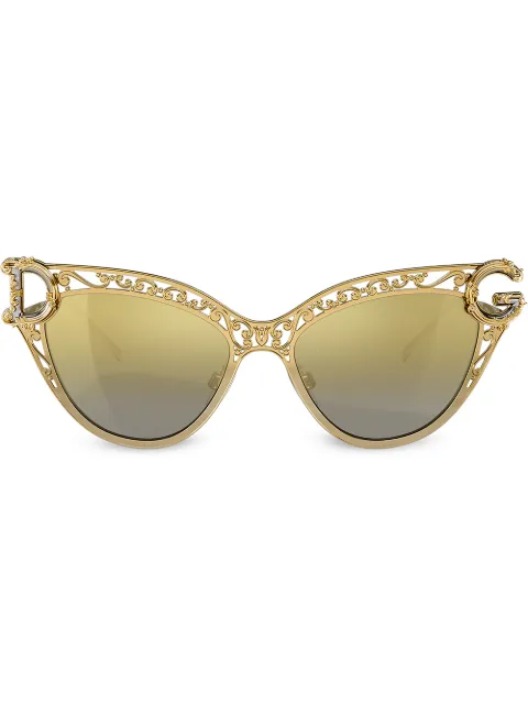 Dolce & Gabbana Eyewear baroque DG cat eye sunglasses