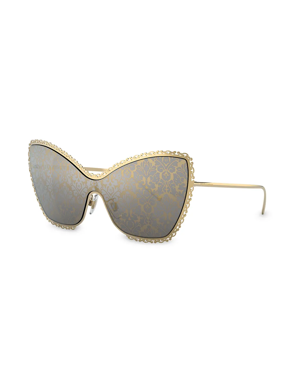 Dolce & Gabbana Eyewear Zonnebril met kattenoog montuur Goud