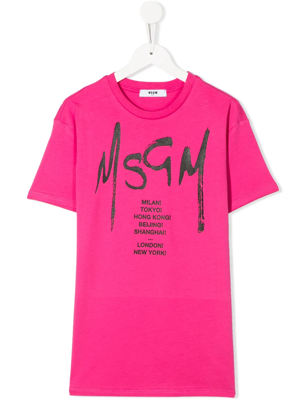 Msgm Kids платье-футболка с логотипом Msgm Kids платье-футболка с логотипом