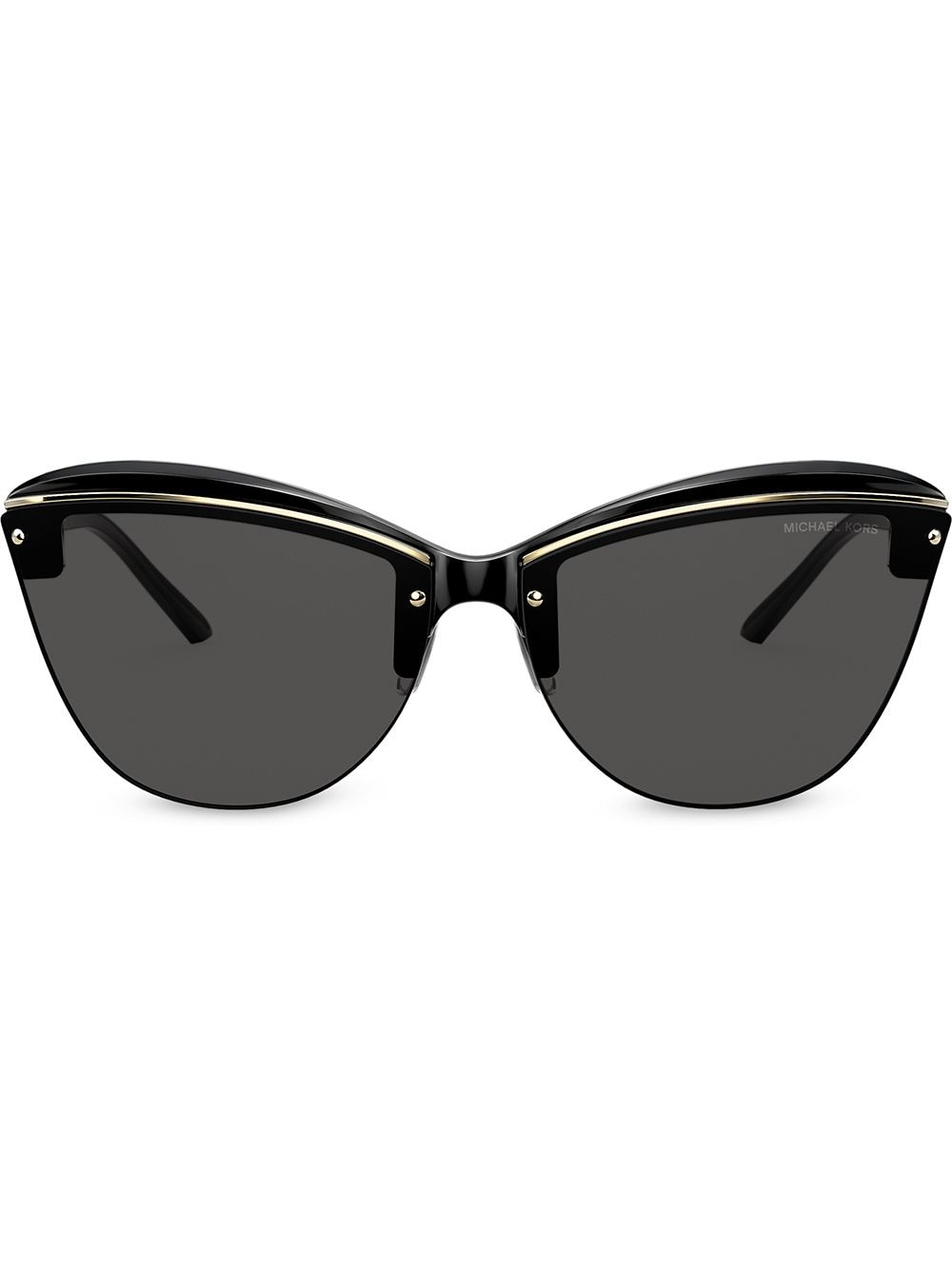 Michael Kors Cat-eye Logo Sunglasses In Black