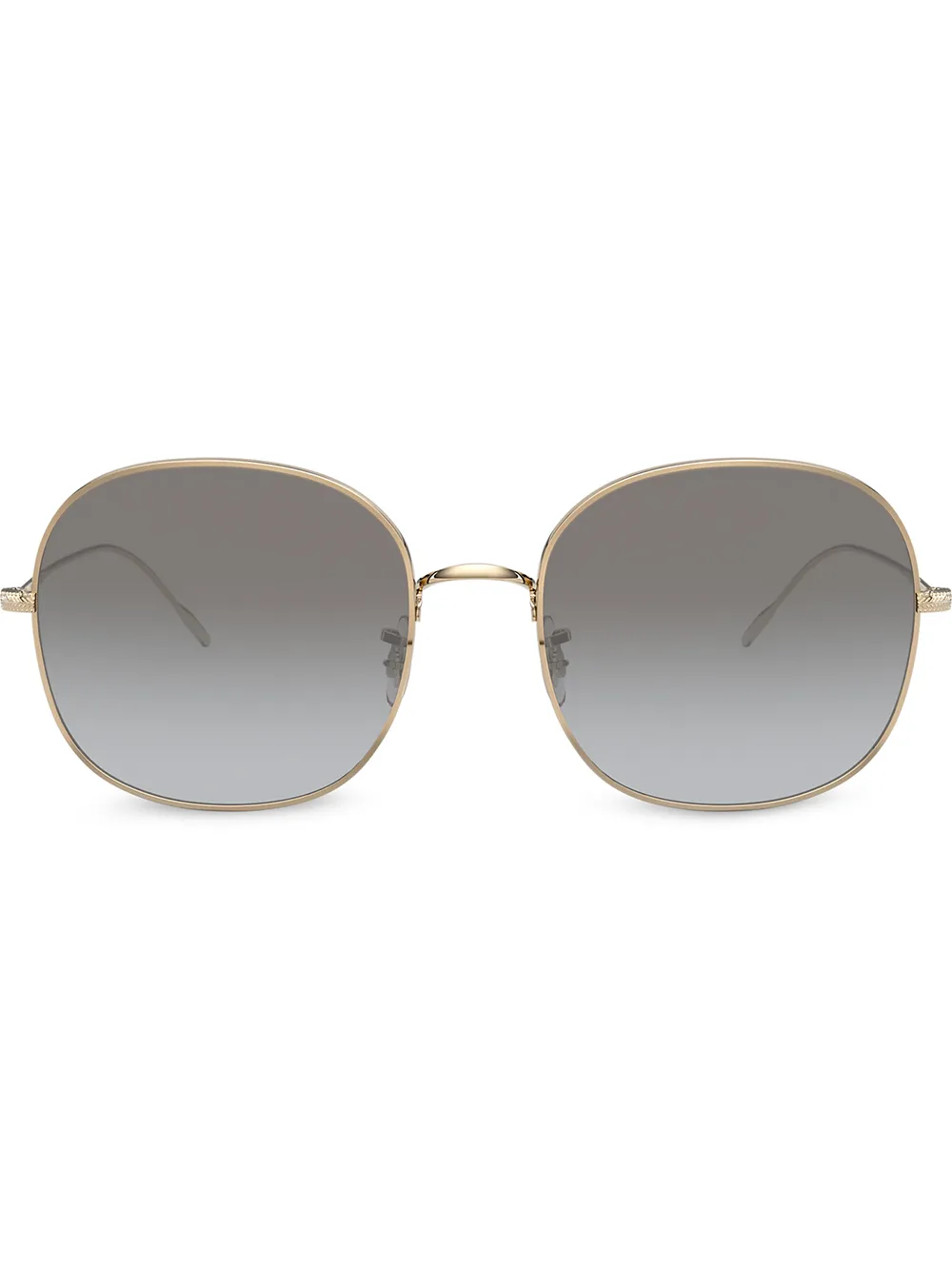 Oliver Peoples Zonnebril met oversized montuur Goud