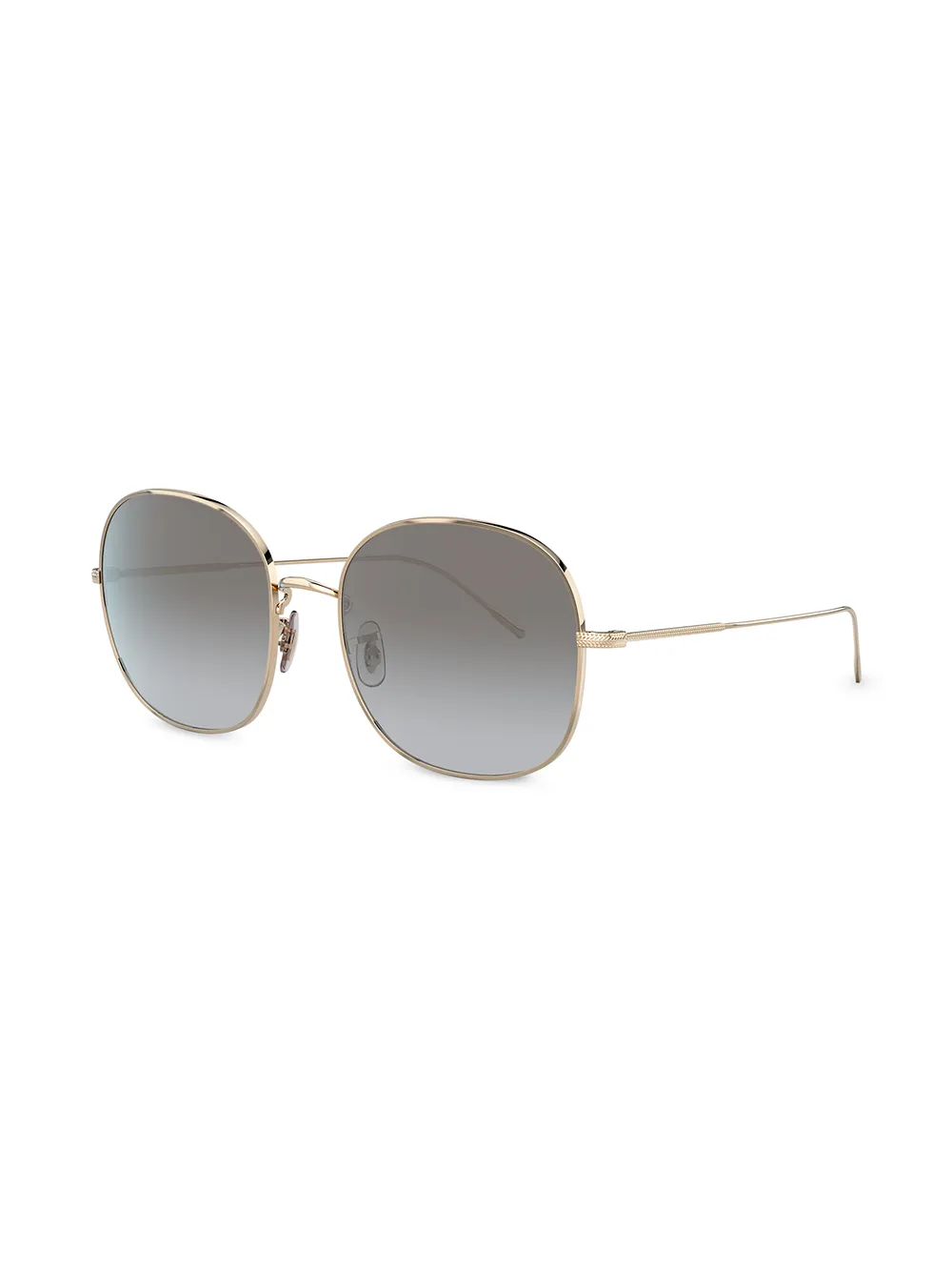 Oliver Peoples Zonnebril met oversized montuur Goud