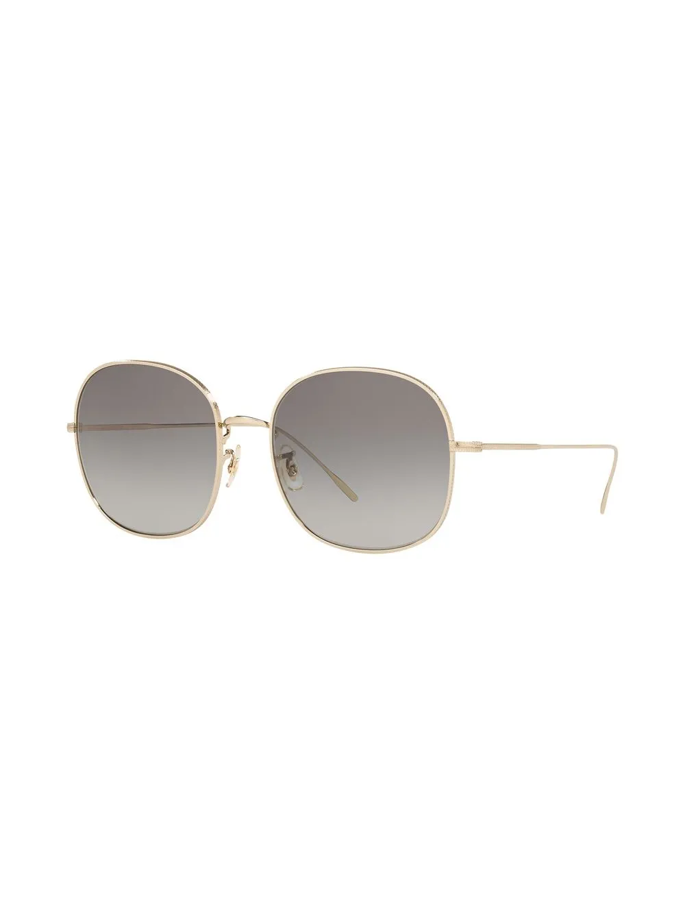 Oliver Peoples Zonnebril met oversized montuur Goud