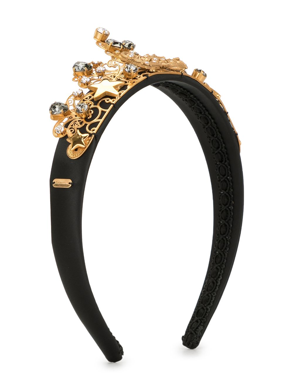 DOLCE & GABBANA FILIGREE-PLAQUE HEADBAND