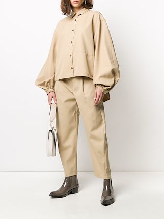 oversized single-breasted jacket展示图