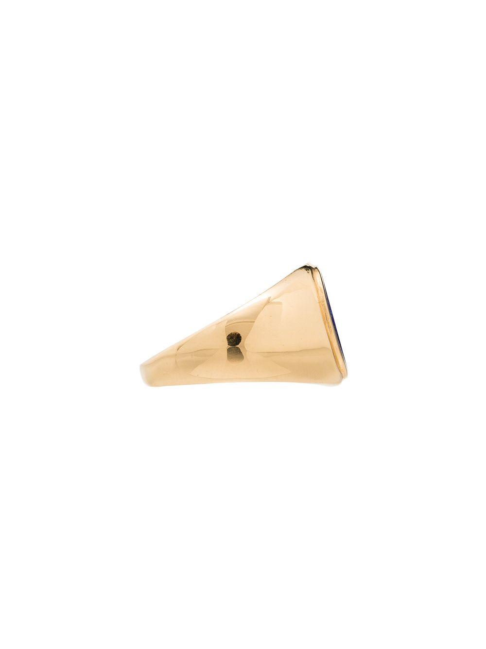 фото Loren stewart 14kt yellow gold plated silver signet ring