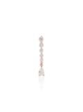 Anita Ko 18kt rose gold pear-cut diamond drop earring - Pink