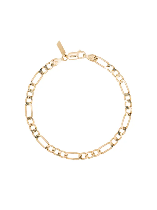 Loren 14kt Yellow Gold Figaro Chain Bracelet Farfetch Loren 14kt Yellow Gold Figaro