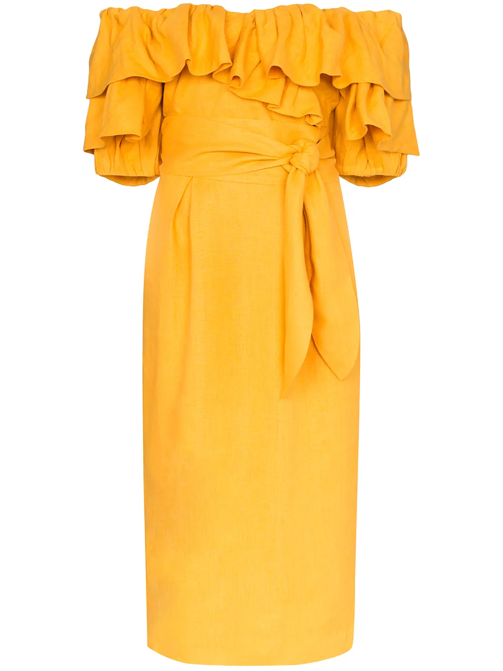 arabella ruffle mini dress