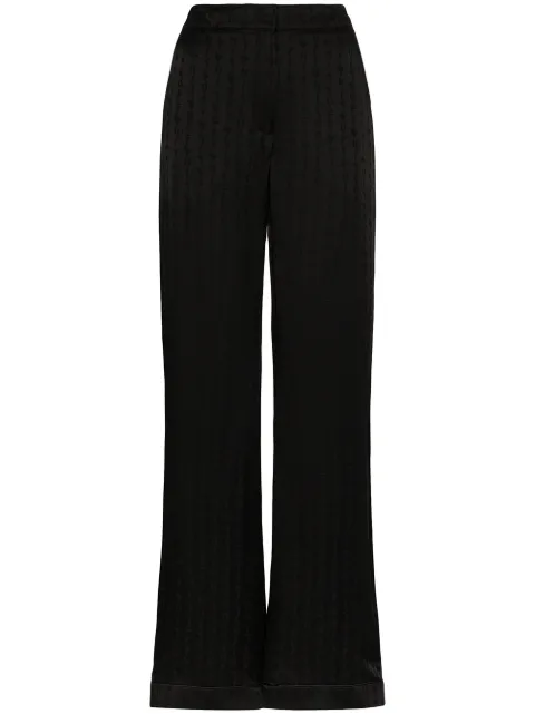 Off-White pantalones anchos de talle alto