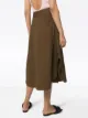 Lee Mathews drill midi skirt
