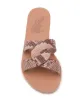 Ancient Greek Sandals صندل بنقش جلد ثعبان البيثون