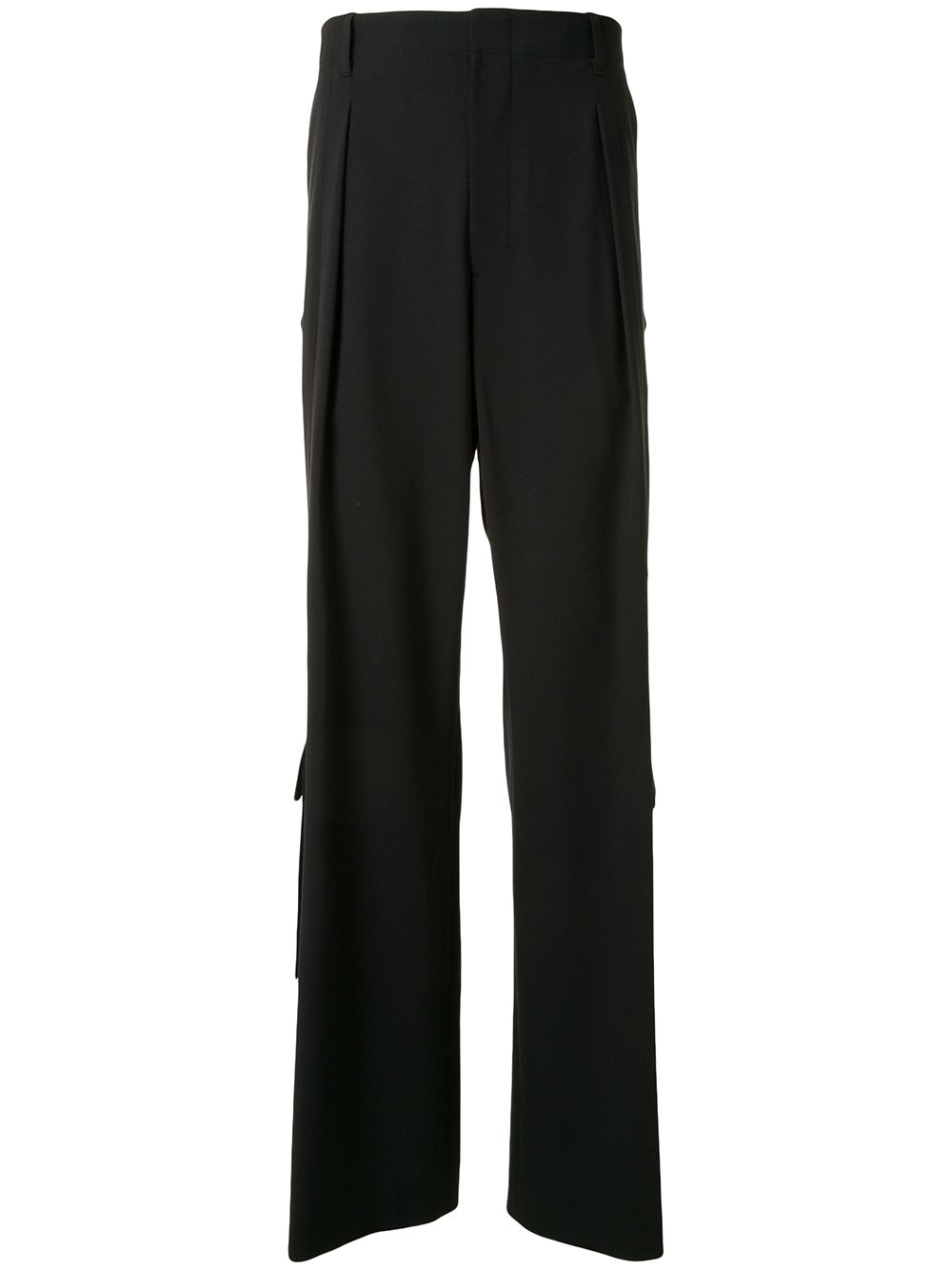 Shop Wooyoungmi Wide-leg Cargo Trousers In Black