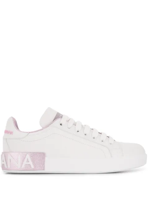 Dolce & Gabbana Portofino leather sneakers Women