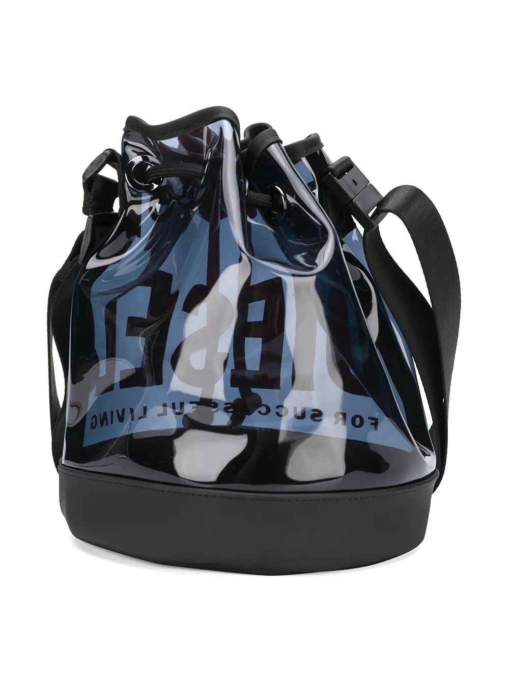Diesel Kids' Logo Bucket Bag In Blue